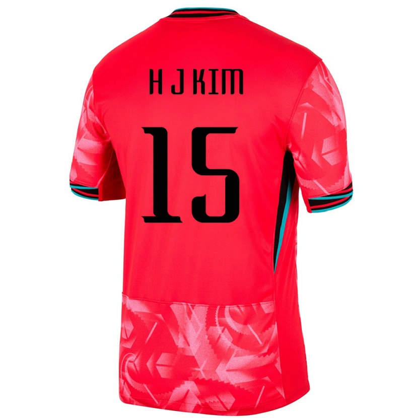 Danxen Herren Südkorea Ji-Ho Kim #15 Rot Heimtrikot Trikot 24-26 T-Shirt Schweiz