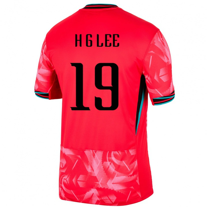 Danxen Herren Südkorea Geon-Hee Lee #19 Rot Heimtrikot Trikot 24-26 T-Shirt Schweiz