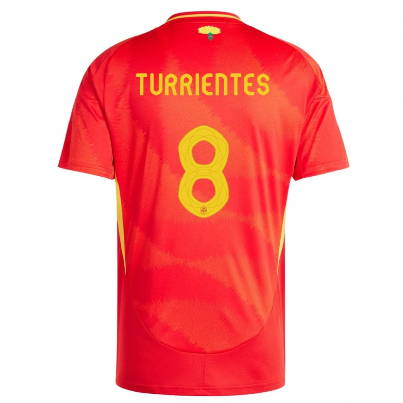 Danxen Herren Spanien Beñat Turrientes #8 Rot Heimtrikot Trikot 24-26 T-Shirt Schweiz