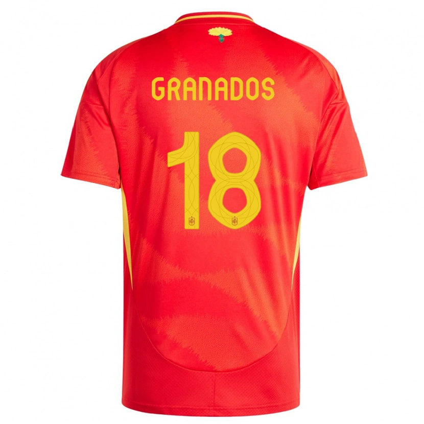 Danxen Herren Spanien Alejandro Granados #18 Rot Heimtrikot Trikot 24-26 T-Shirt Schweiz