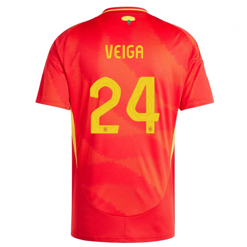 Danxen Herren Spanien Gabri Veiga #24 Rot Heimtrikot Trikot 24-26 T-Shirt Schweiz