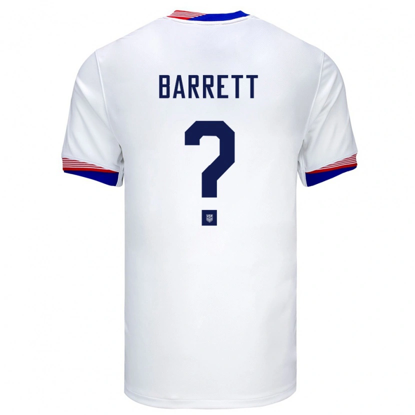 Danxen Herren Vereinigte Staaten Daniel Barrett #0 Weiß Heimtrikot Trikot 24-26 T-Shirt Schweiz