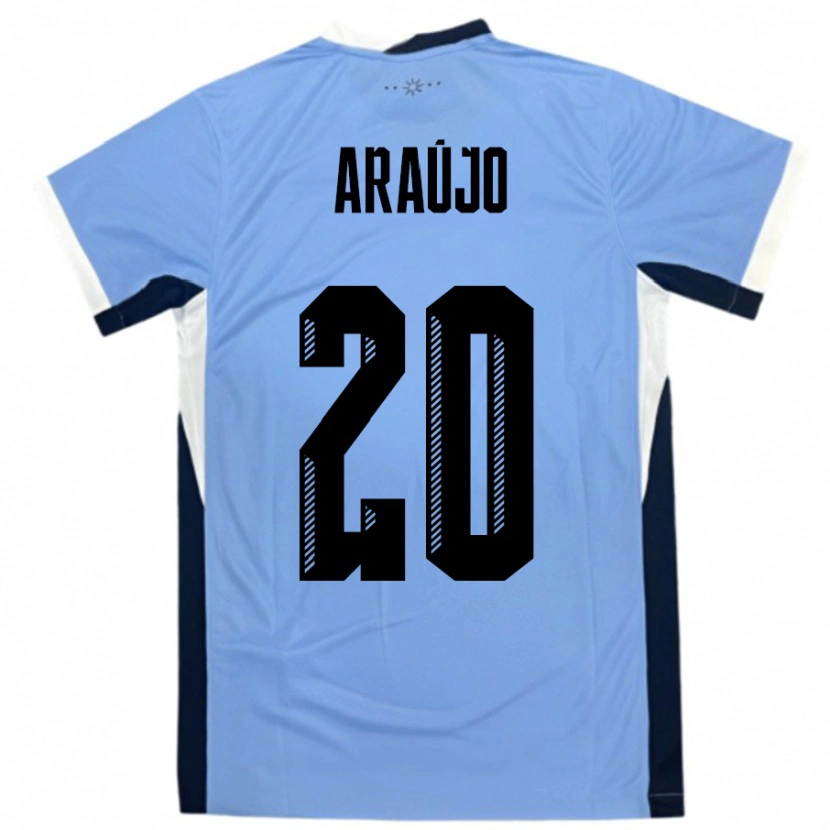 Danxen Herren Uruguay Maxi Araújo #20 Weiß Schwarz Heimtrikot Trikot 24-26 T-Shirt Schweiz