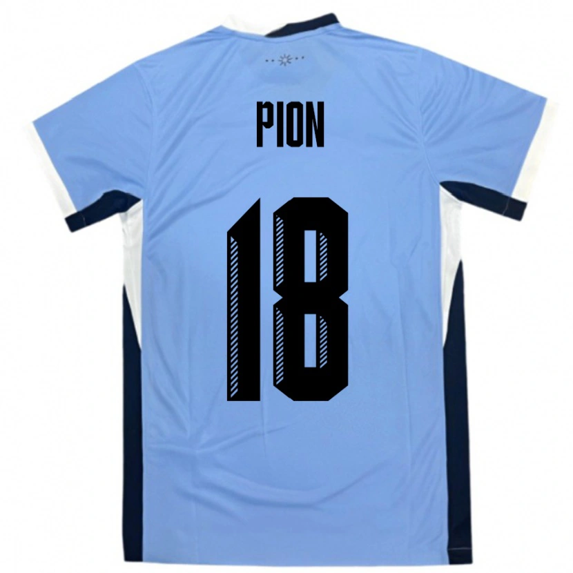 Danxen Herren Uruguay Mariana Pion #18 Weiß Schwarz Heimtrikot Trikot 24-26 T-Shirt Schweiz