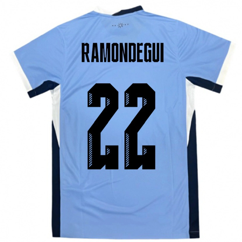 Danxen Herren Uruguay Sofia Ramondegui #22 Weiß Schwarz Heimtrikot Trikot 24-26 T-Shirt Schweiz