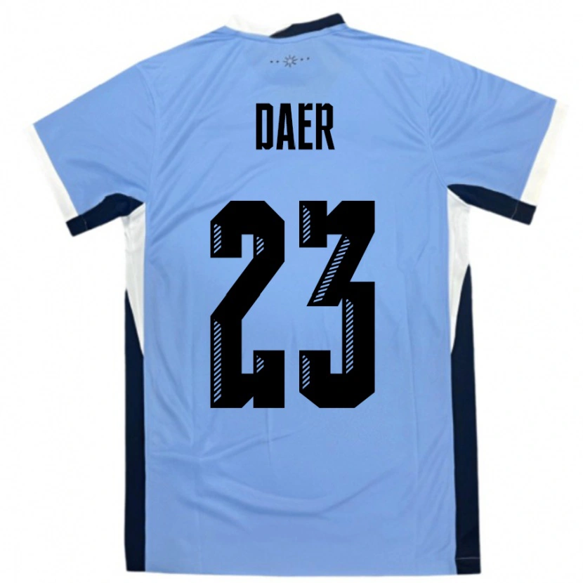 Danxen Herren Uruguay Zulma Daer #23 Weiß Schwarz Heimtrikot Trikot 24-26 T-Shirt Schweiz