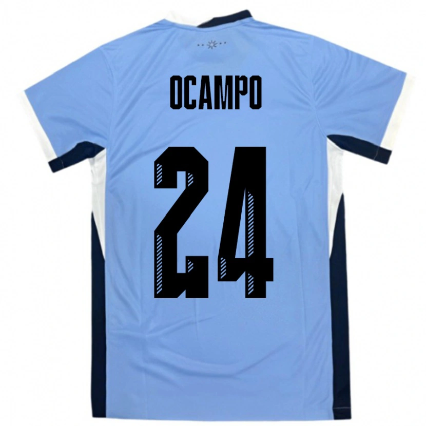 Danxen Herren Uruguay Brian Ocampo #24 Weiß Schwarz Heimtrikot Trikot 24-26 T-Shirt Schweiz