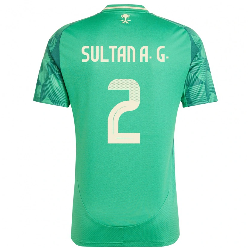 Danxen Herren Saudi-Arabien Sultan Al-Ghannam #2 Grün Heimtrikot Trikot 24-26 T-Shirt Schweiz