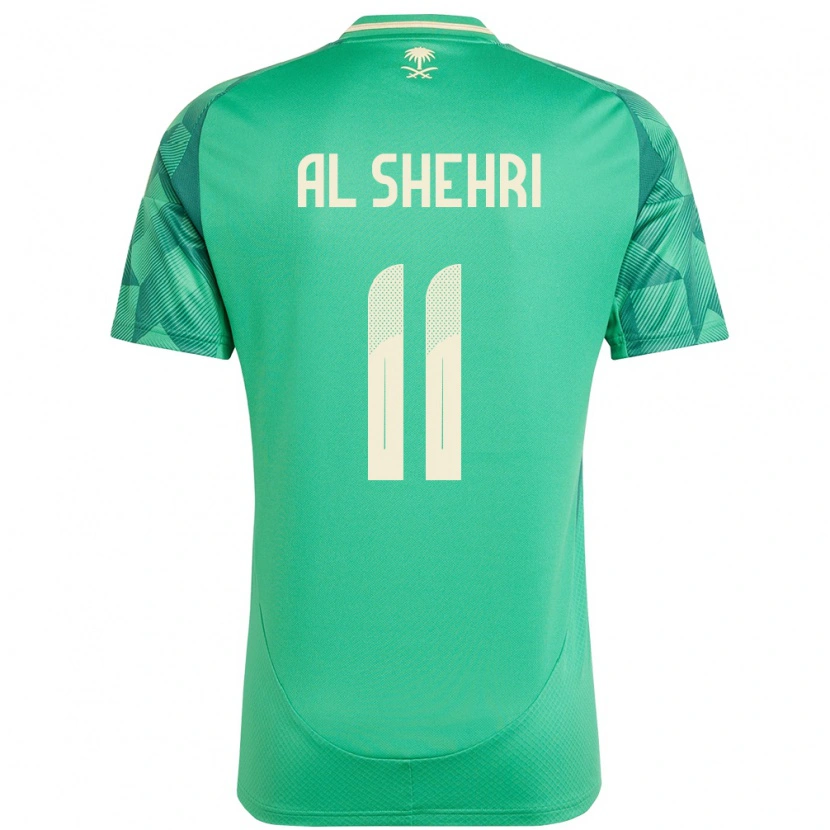 Danxen Herren Saudi-Arabien Saleh Al-Shehri #11 Grün Heimtrikot Trikot 24-26 T-Shirt Schweiz