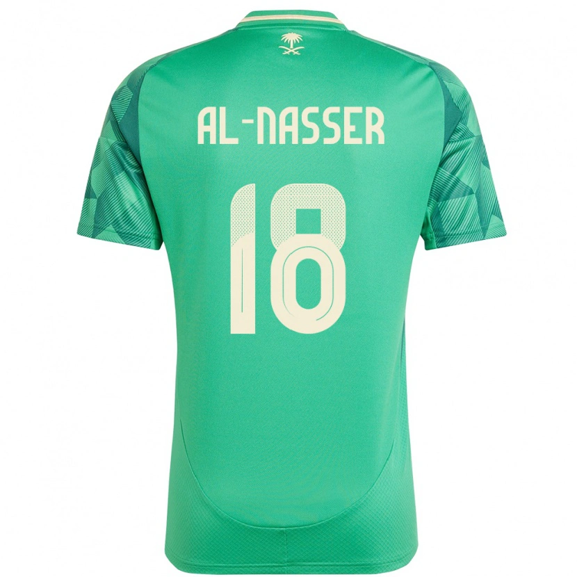 Danxen Herren Saudi-Arabien Saad Al-Nasser #18 Grün Heimtrikot Trikot 24-26 T-Shirt Schweiz