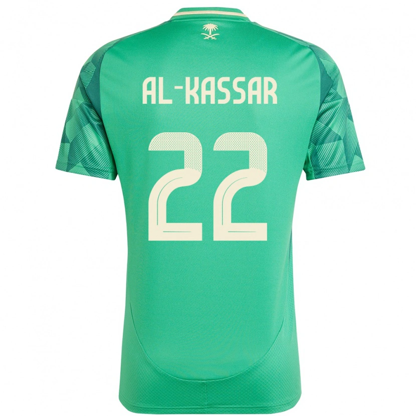Danxen Herren Saudi-Arabien Ahmed Al-Kassar #22 Grün Heimtrikot Trikot 24-26 T-Shirt Schweiz