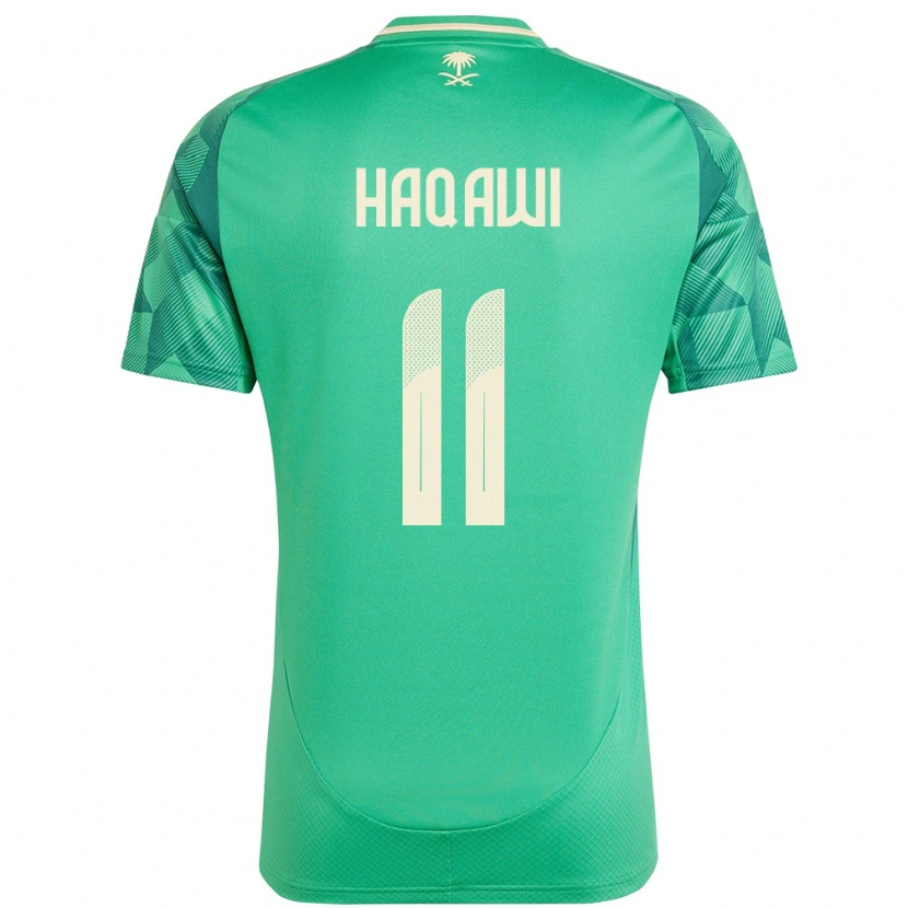 Danxen Herren Saudi-Arabien Saad Haqawi #11 Grün Heimtrikot Trikot 24-26 T-Shirt Schweiz