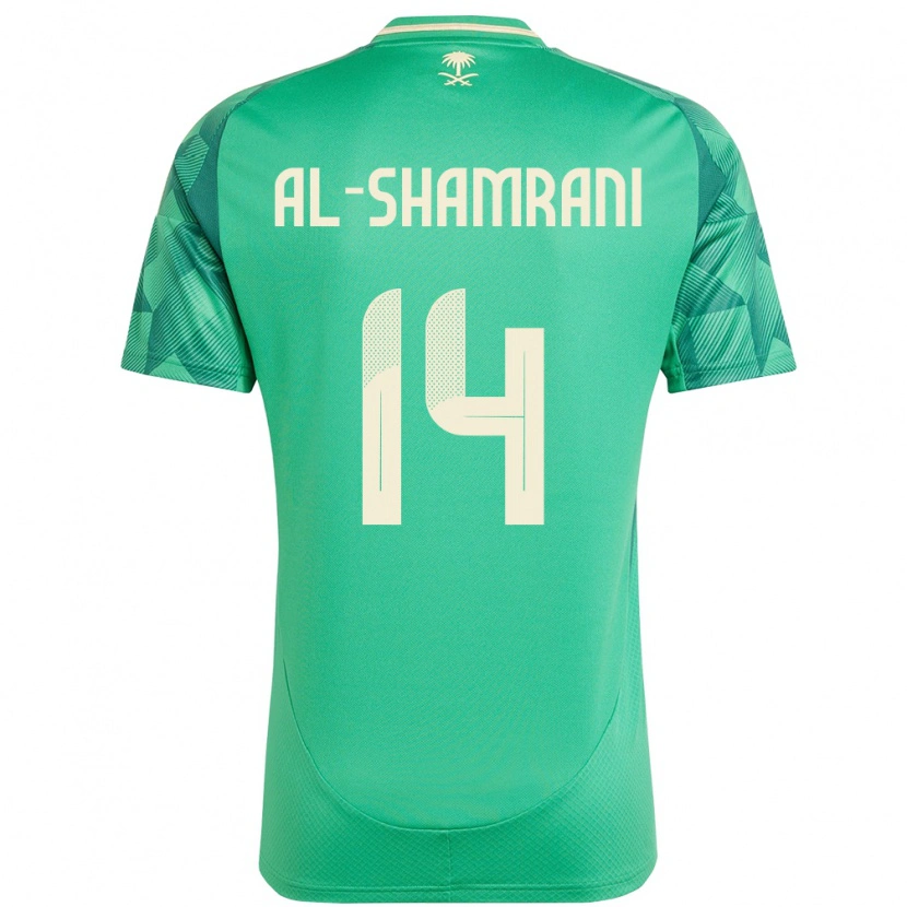 Danxen Herren Saudi-Arabien Farhah Al-Shamrani #14 Grün Heimtrikot Trikot 24-26 T-Shirt Schweiz
