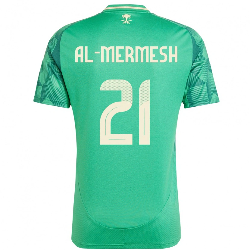 Danxen Herren Saudi-Arabien Osama Al-Mermesh #21 Grün Heimtrikot Trikot 24-26 T-Shirt Schweiz