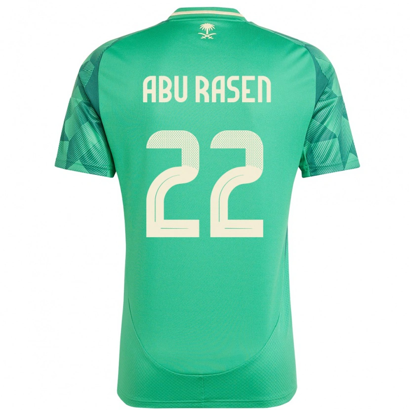 Danxen Herren Saudi-Arabien Ahmad Abu Rasen #22 Grün Heimtrikot Trikot 24-26 T-Shirt Schweiz