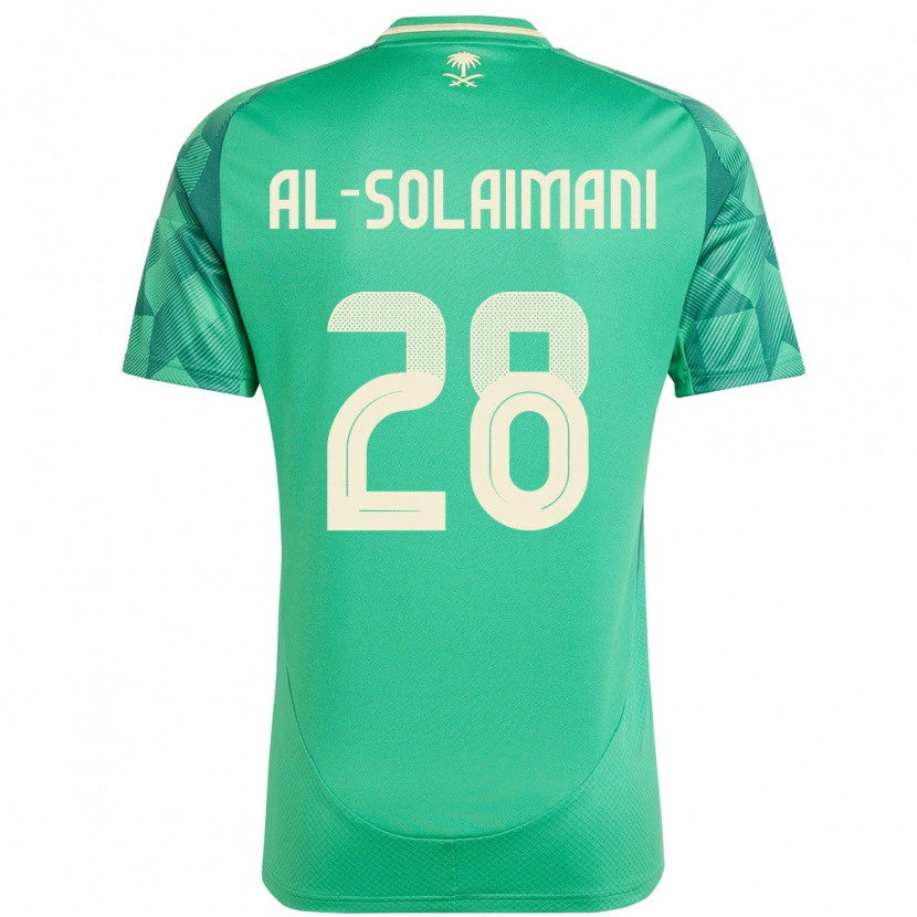 Danxen Herren Saudi-Arabien Solaiman Al-Solaimani #28 Grün Heimtrikot Trikot 24-26 T-Shirt Schweiz