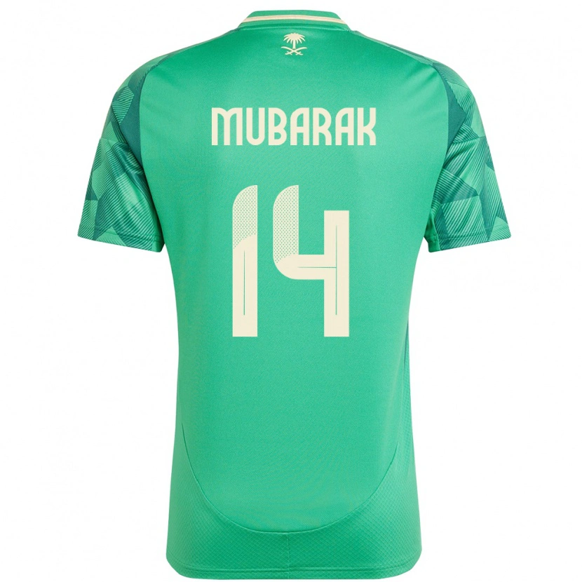 Danxen Herren Saudi-Arabien Al Bandari Mubarak #14 Grün Heimtrikot Trikot 24-26 T-Shirt Schweiz