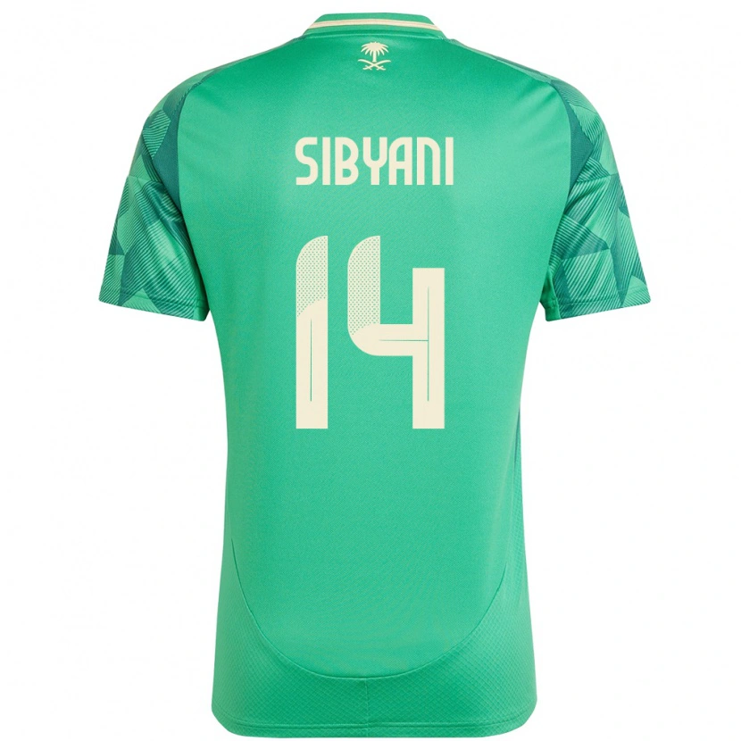 Danxen Herren Saudi-Arabien Meshal Sibyani #14 Grün Heimtrikot Trikot 24-26 T-Shirt Schweiz