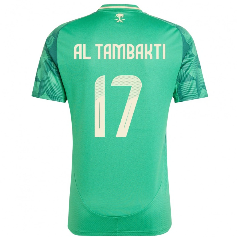 Danxen Herren Saudi-Arabien Hassan Al Tambakti #17 Grün Heimtrikot Trikot 24-26 T-Shirt Schweiz