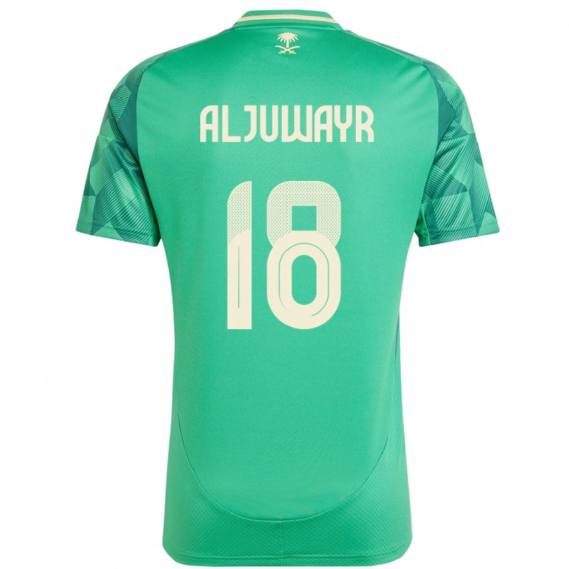 Danxen Herren Saudi-Arabien Musab Aljuwayr #18 Grün Heimtrikot Trikot 24-26 T-Shirt Schweiz
