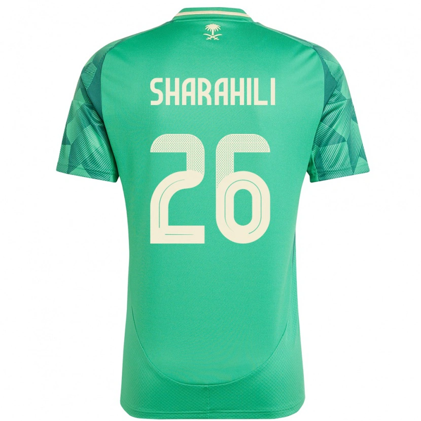 Danxen Herren Saudi-Arabien Riyadh Sharahili #26 Grün Heimtrikot Trikot 24-26 T-Shirt Schweiz