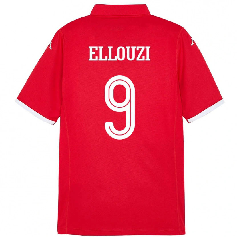 Danxen Herren Tunesien Sabrine Ellouzi #9 Rot Heimtrikot Trikot 24-26 T-Shirt Schweiz