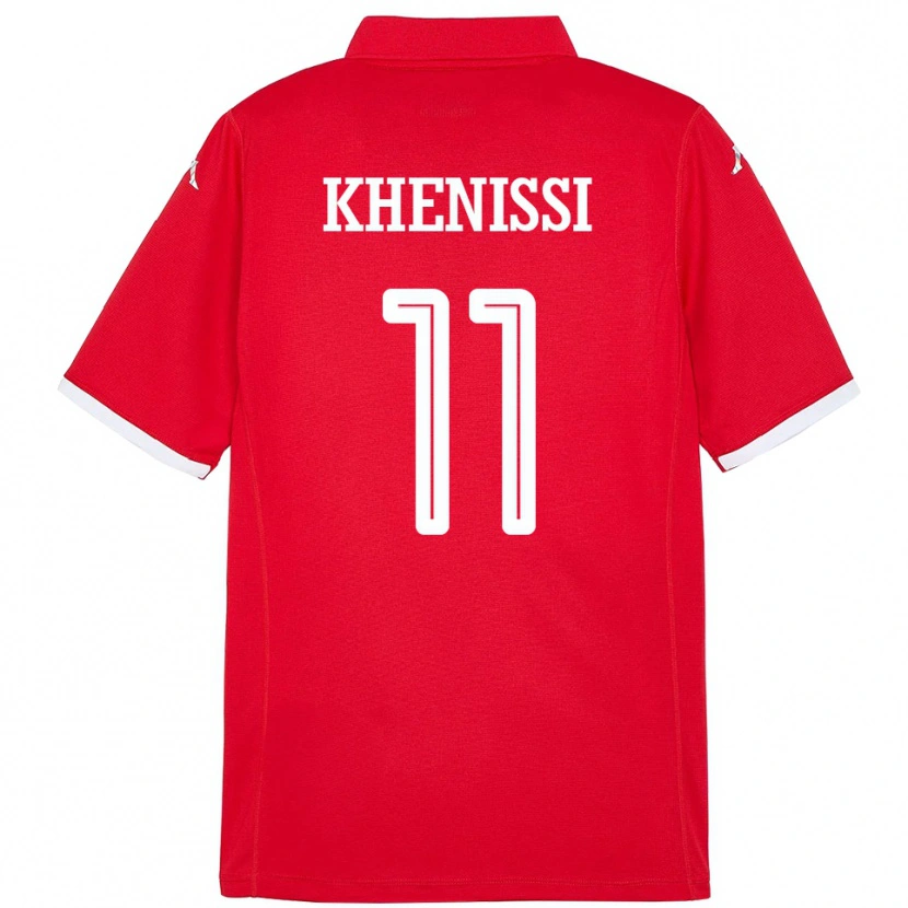 Danxen Herren Tunesien Taha Yassine Khenissi #11 Rot Heimtrikot Trikot 24-26 T-Shirt Schweiz