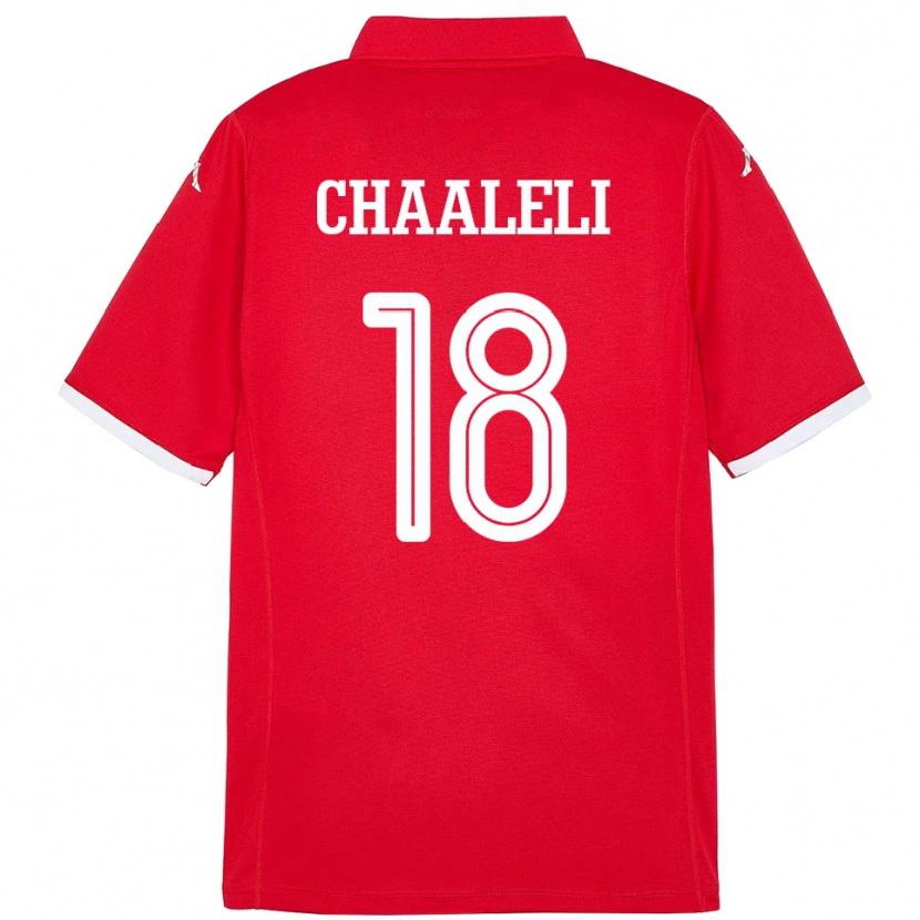 Danxen Herren Tunesien Ghaliene Chaaleli #18 Rot Heimtrikot Trikot 24-26 T-Shirt Schweiz