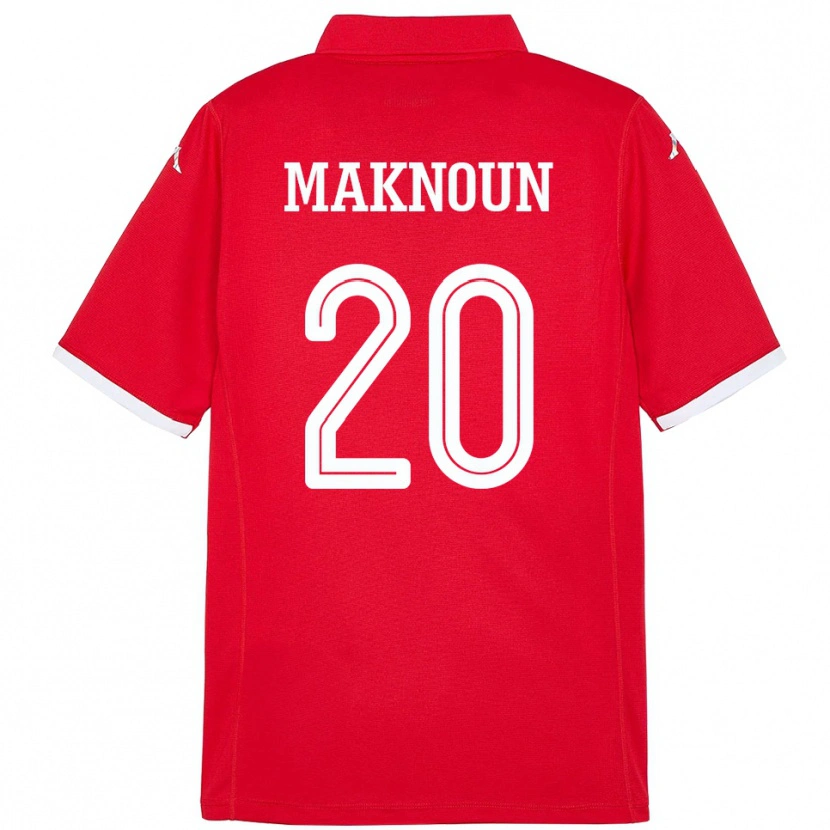 Danxen Herren Tunesien Leila Maknoun #20 Rot Heimtrikot Trikot 24-26 T-Shirt Schweiz