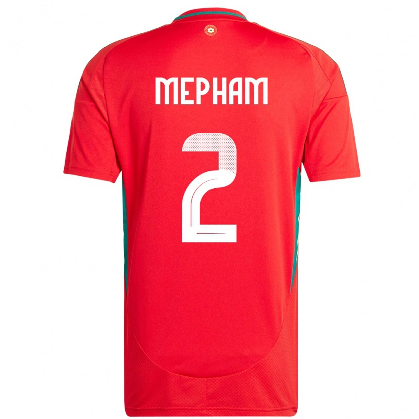 Danxen Herren Wales Chris Mepham #2 Rot Heimtrikot Trikot 24-26 T-Shirt Schweiz