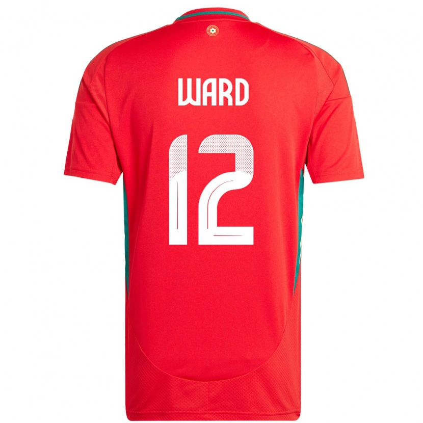 Danxen Herren Wales Danny Ward #12 Rot Heimtrikot Trikot 24-26 T-Shirt Schweiz