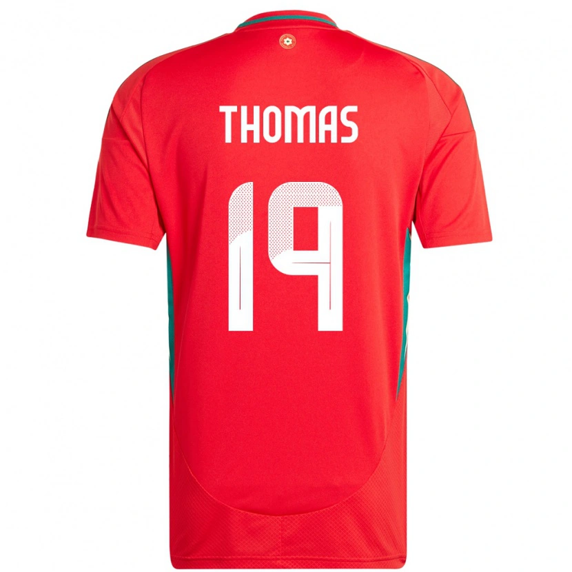 Danxen Herren Wales Sorba Thomas #19 Rot Heimtrikot Trikot 24-26 T-Shirt Schweiz
