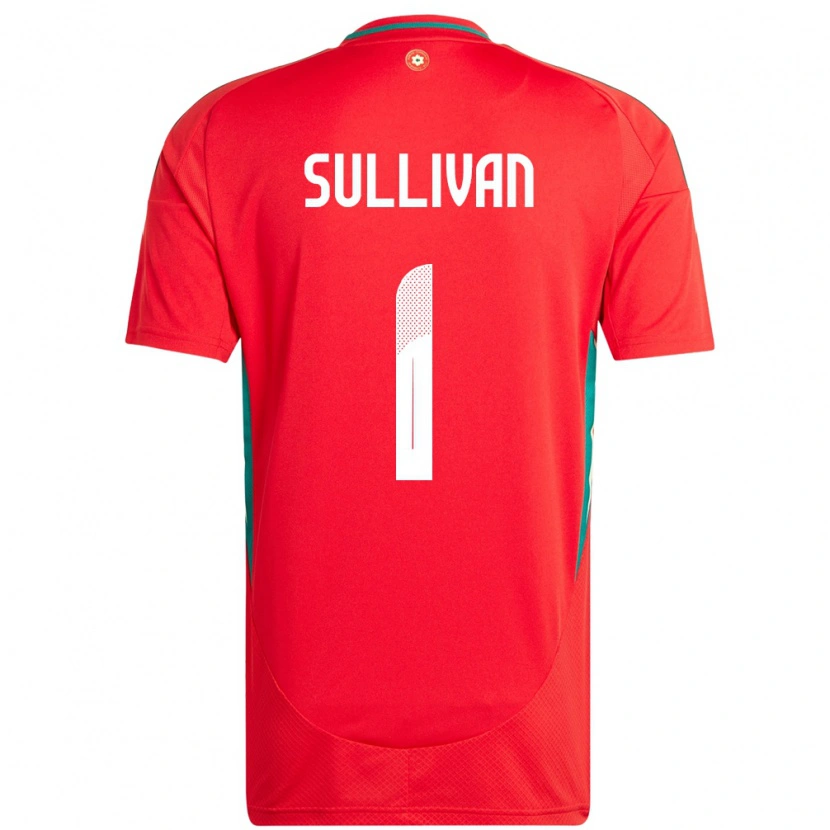 Danxen Herren Wales Laura O Sullivan #1 Rot Heimtrikot Trikot 24-26 T-Shirt Schweiz