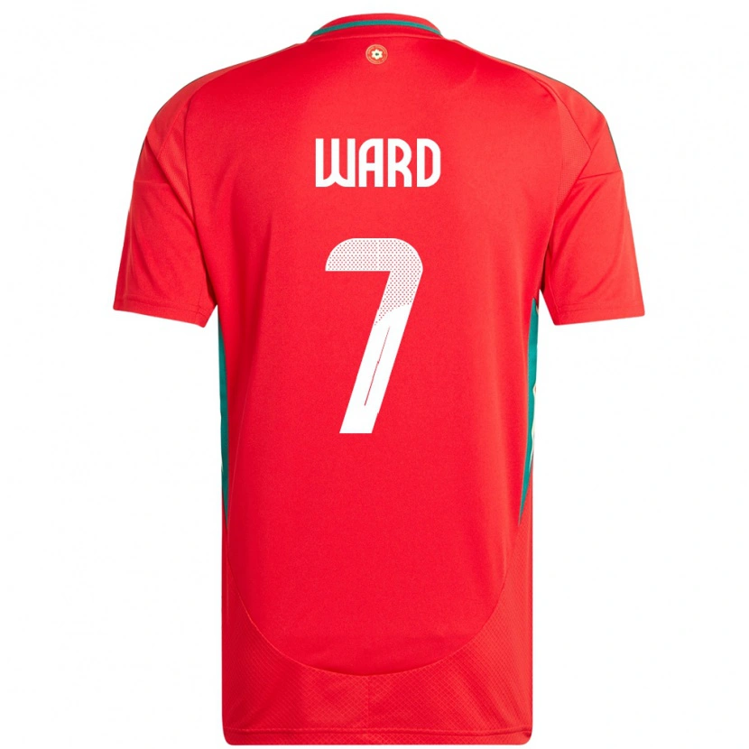 Danxen Herren Wales Helen Ward #7 Rot Heimtrikot Trikot 24-26 T-Shirt Schweiz