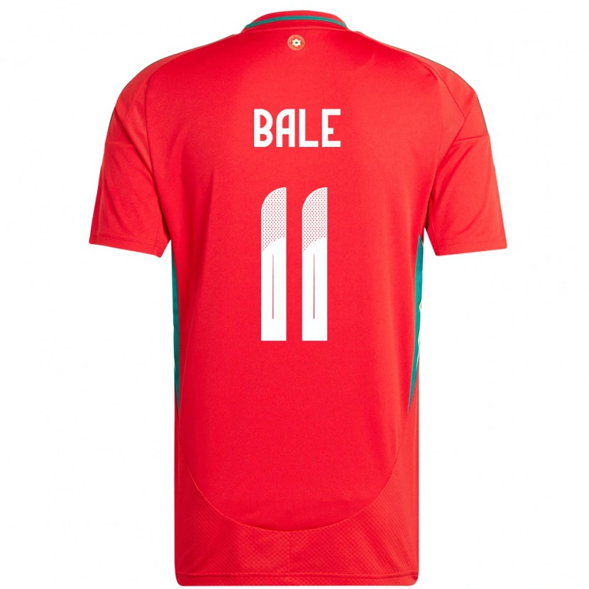 Danxen Herren Wales Gareth Bale #11 Rot Heimtrikot Trikot 24-26 T-Shirt Schweiz