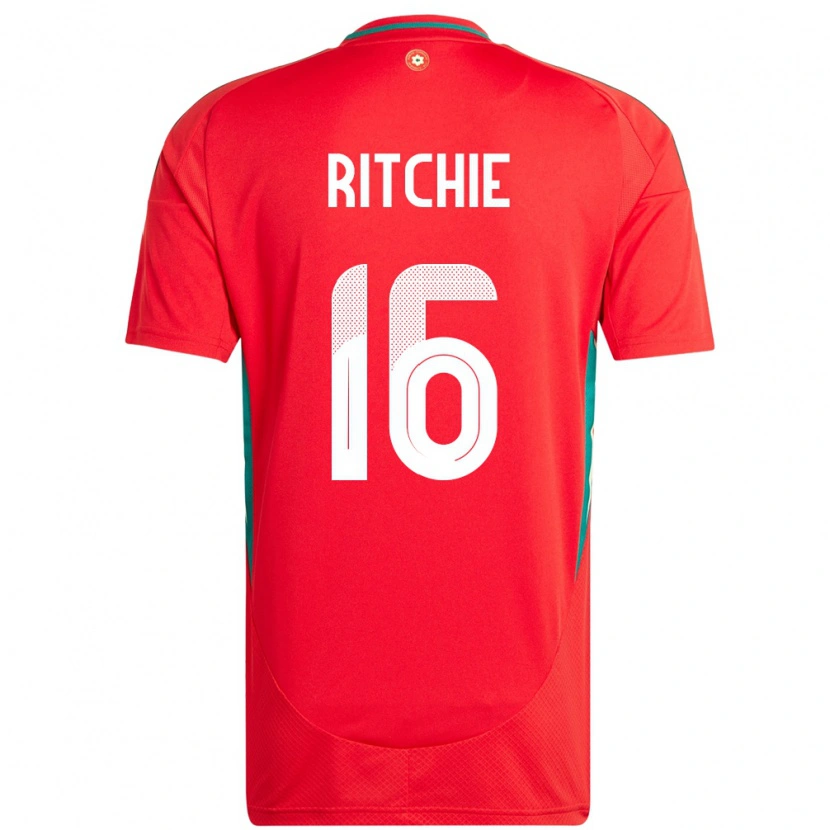 Danxen Herren Wales Amelia Ritchie #16 Rot Heimtrikot Trikot 24-26 T-Shirt Schweiz