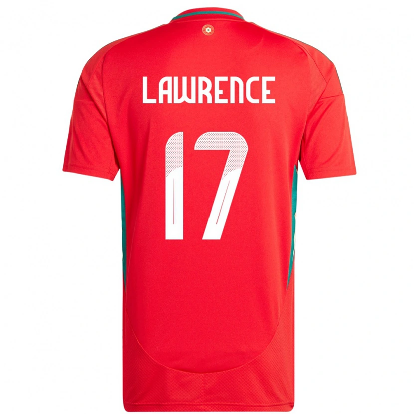 Danxen Herren Wales Nadia Lawrence #17 Rot Heimtrikot Trikot 24-26 T-Shirt Schweiz