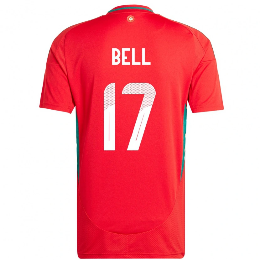 Danxen Herren Wales Zac Bell #17 Rot Heimtrikot Trikot 24-26 T-Shirt Schweiz