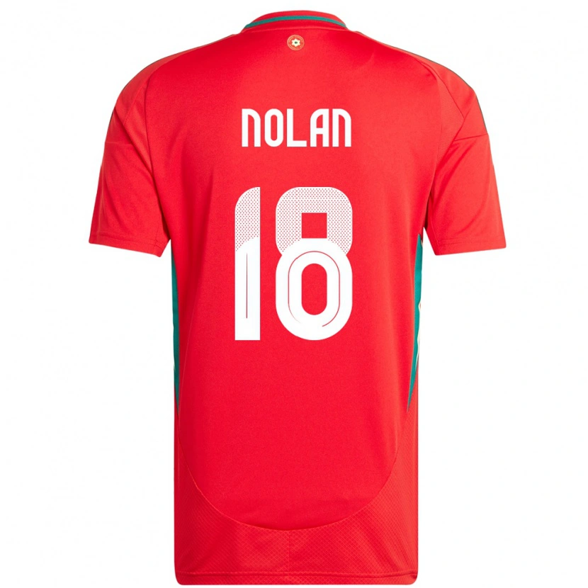 Danxen Herren Wales Kylie Nolan #18 Rot Heimtrikot Trikot 24-26 T-Shirt Schweiz