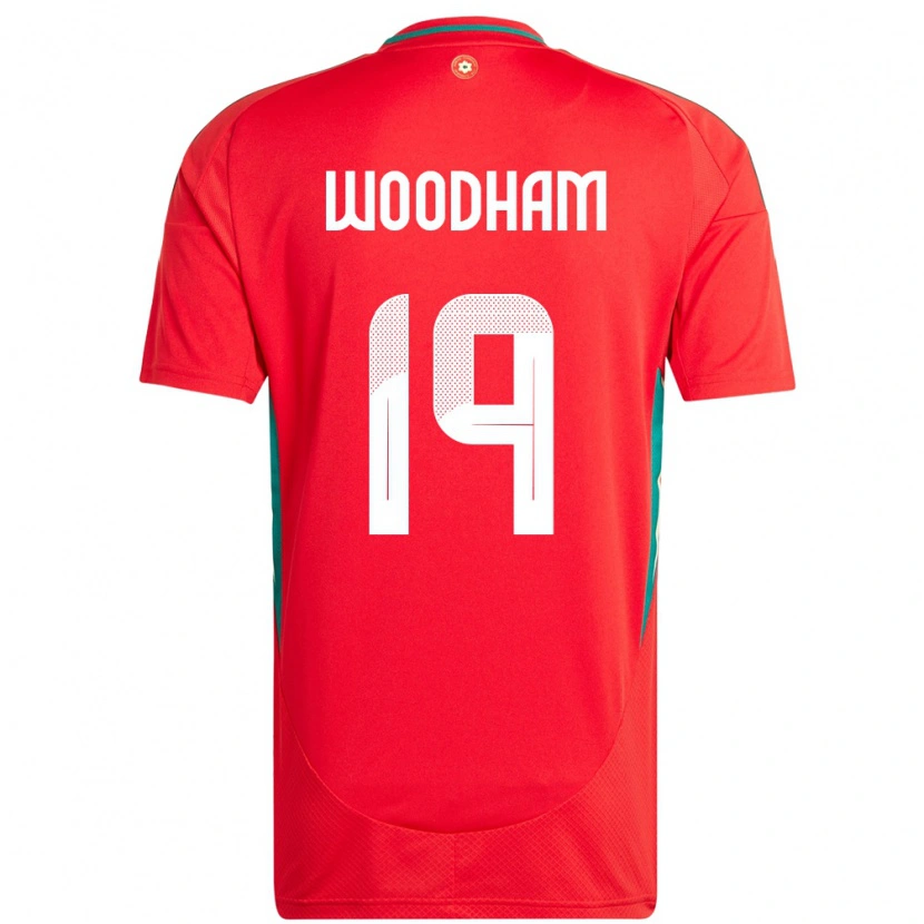 Danxen Herren Wales Lily Woodham #19 Rot Heimtrikot Trikot 24-26 T-Shirt Schweiz