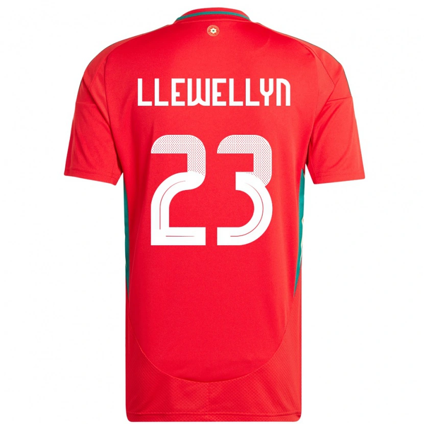 Danxen Herren Wales Ffion Llewellyn #23 Rot Heimtrikot Trikot 24-26 T-Shirt Schweiz