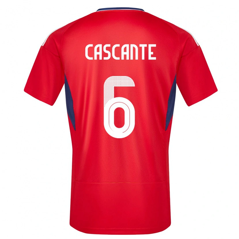 Danxen Herren Costa Rica Julio Cascante #6 Rot Heimtrikot Trikot 24-26 T-Shirt Schweiz