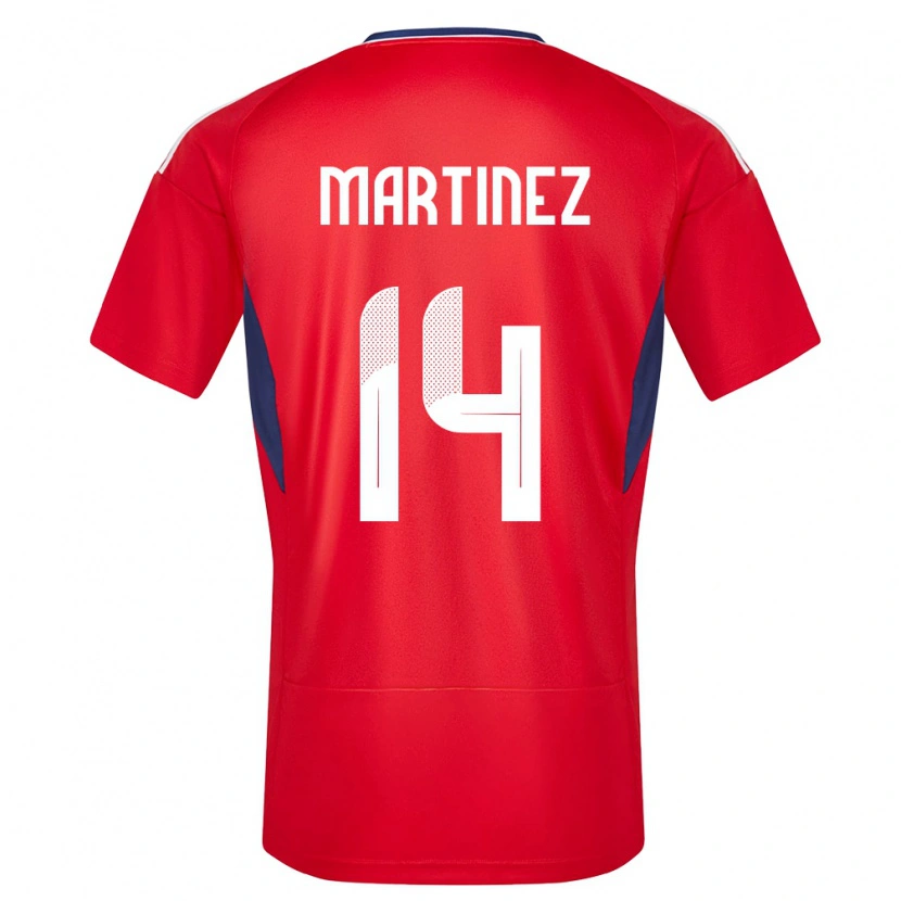 Danxen Herren Costa Rica Alonso Martínez #14 Rot Heimtrikot Trikot 24-26 T-Shirt Schweiz