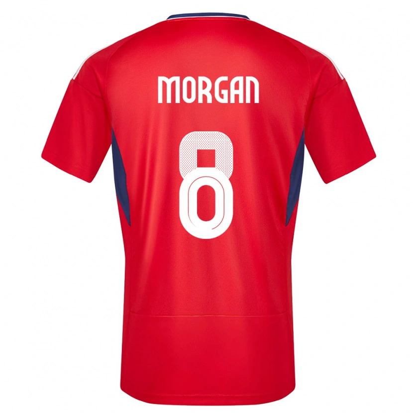Danxen Herren Costa Rica Hakeem Morgan #8 Rot Heimtrikot Trikot 24-26 T-Shirt Schweiz