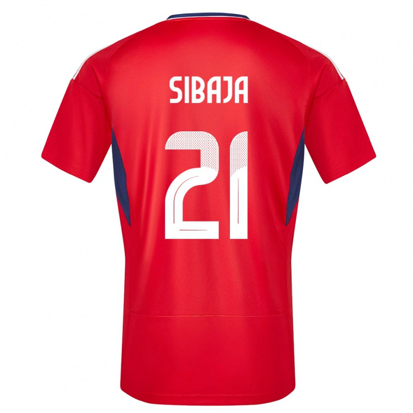 Danxen Herren Costa Rica Gabriel Sibaja #21 Rot Heimtrikot Trikot 24-26 T-Shirt Schweiz
