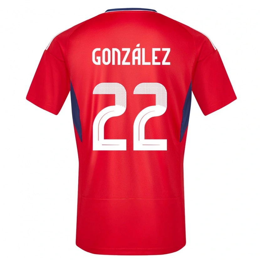 Danxen Herren Costa Rica Kenneth González #22 Rot Heimtrikot Trikot 24-26 T-Shirt Schweiz