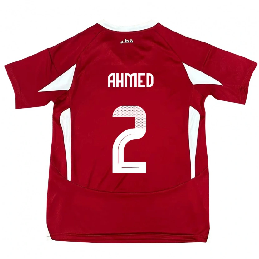 Danxen Herren Katar Hazem Ahmed #2 Rot Heimtrikot Trikot 24-26 T-Shirt Schweiz
