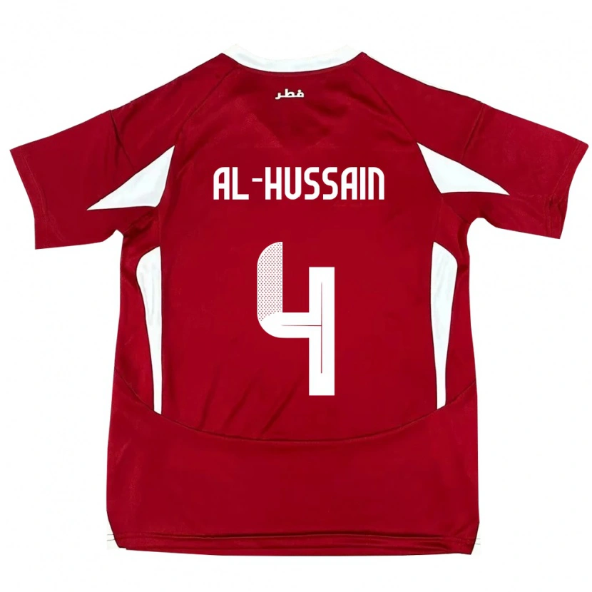 Danxen Herren Katar Al-Hashmi Al-Hussain #4 Rot Heimtrikot Trikot 24-26 T-Shirt Schweiz