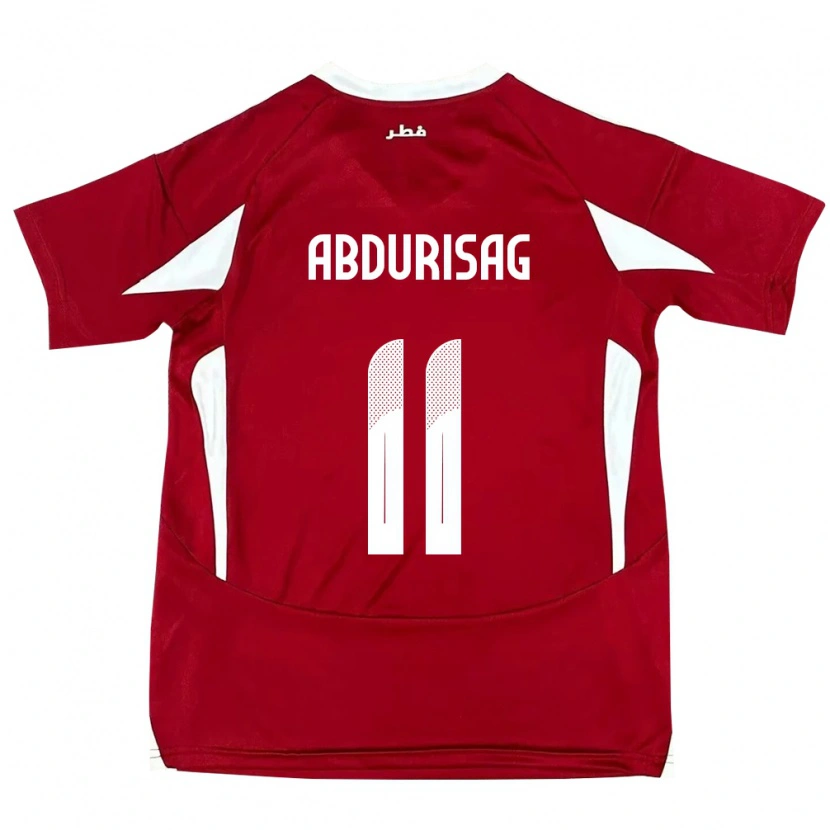 Danxen Herren Katar Yusuf Abdurisag #11 Rot Heimtrikot Trikot 24-26 T-Shirt Schweiz