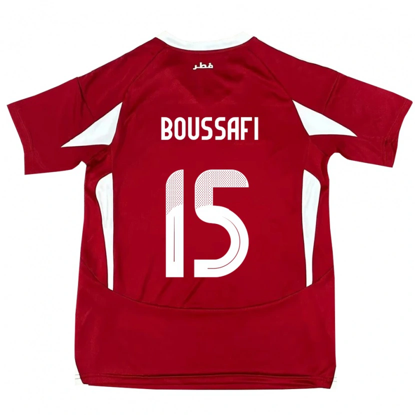 Danxen Herren Katar Rabh Boussafi #15 Rot Heimtrikot Trikot 24-26 T-Shirt Schweiz